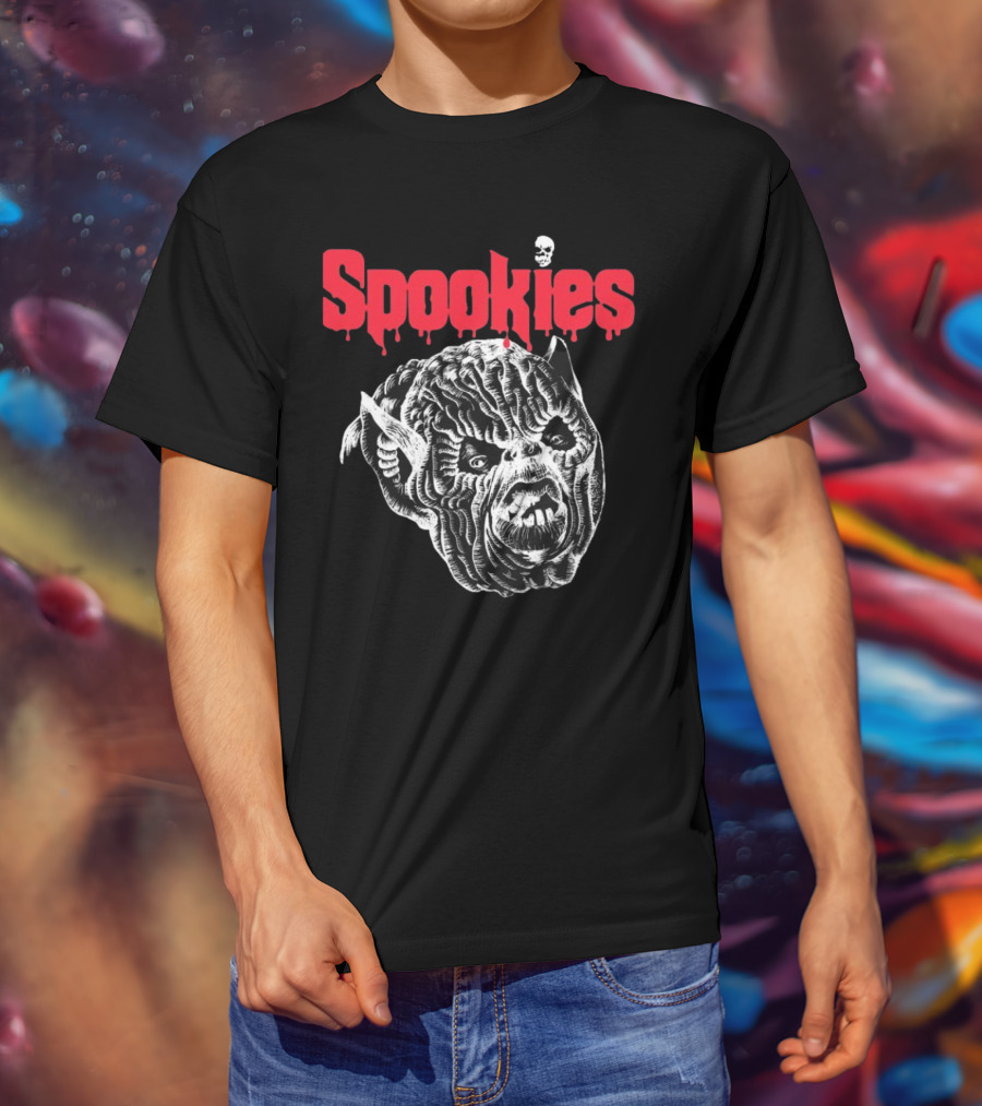 Spookies Terror Vision Creepy Monster Face Horror T-Shirt
