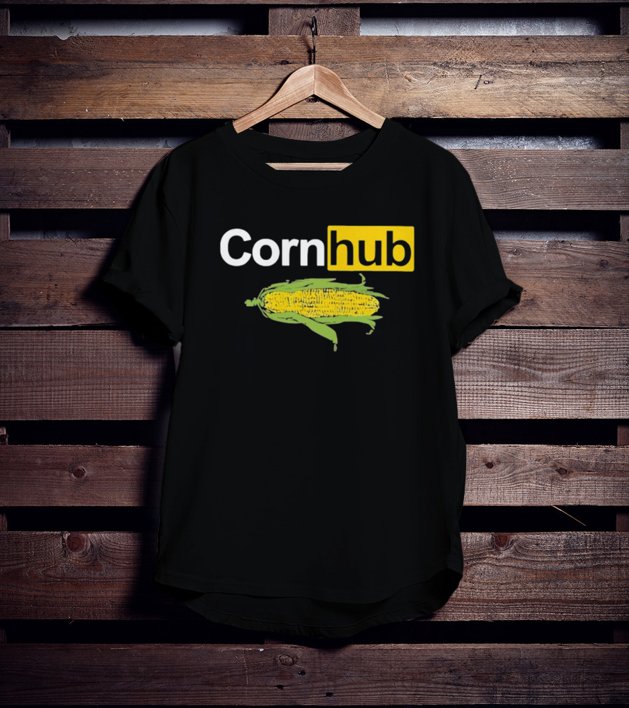 Corn Hub Parody With Corn Cob T-Shirt