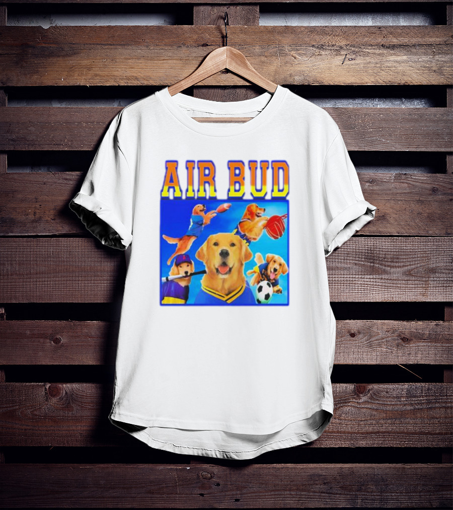 Air Bud Basketball Soccer Baseball Football Dog Iconic Movie Sports T-Shirt