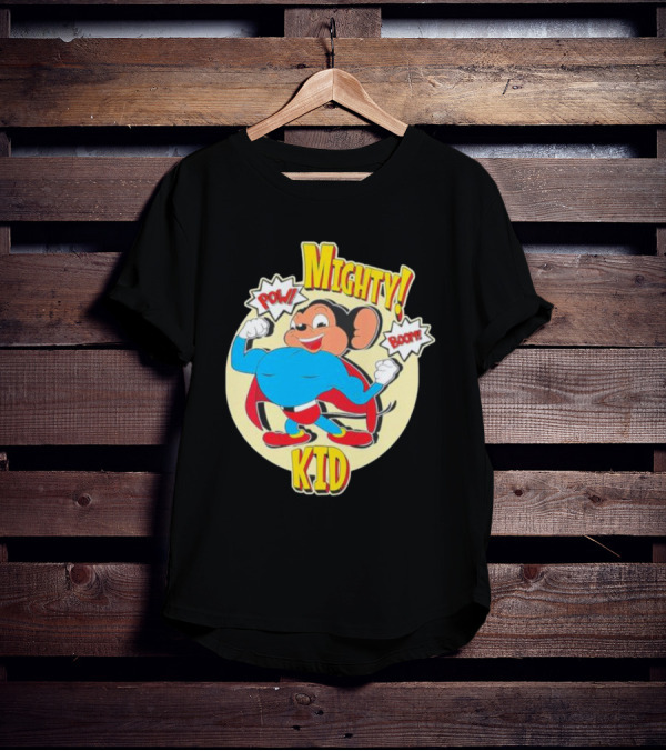 Mighty Kid Superhero Mouse Pow Boom Children's T-Shirt