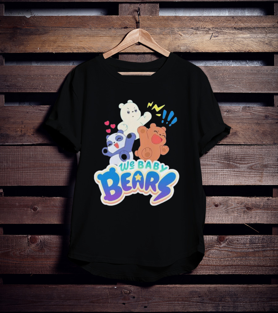 We Baby Bears Trio With Happy Expressions T-Shirt