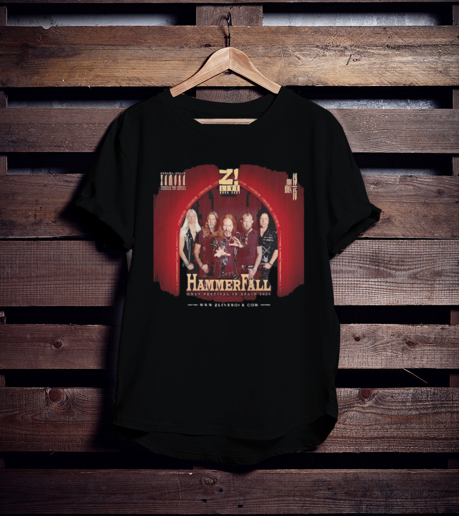 Z Live Rock Fest HammerFall Only Festival In Zamora Spain June 13-15 T-Shirt
