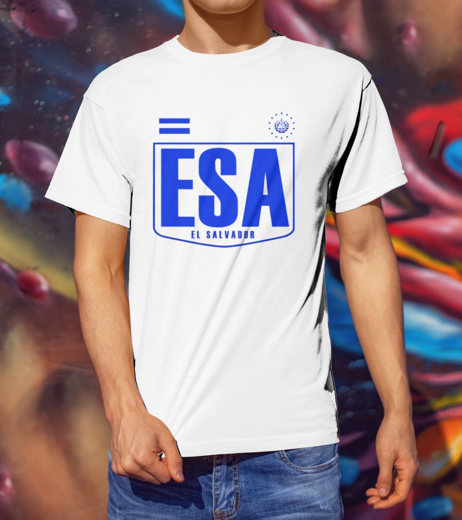 ESA El Salvador Logo Emblem With National T-Shirt