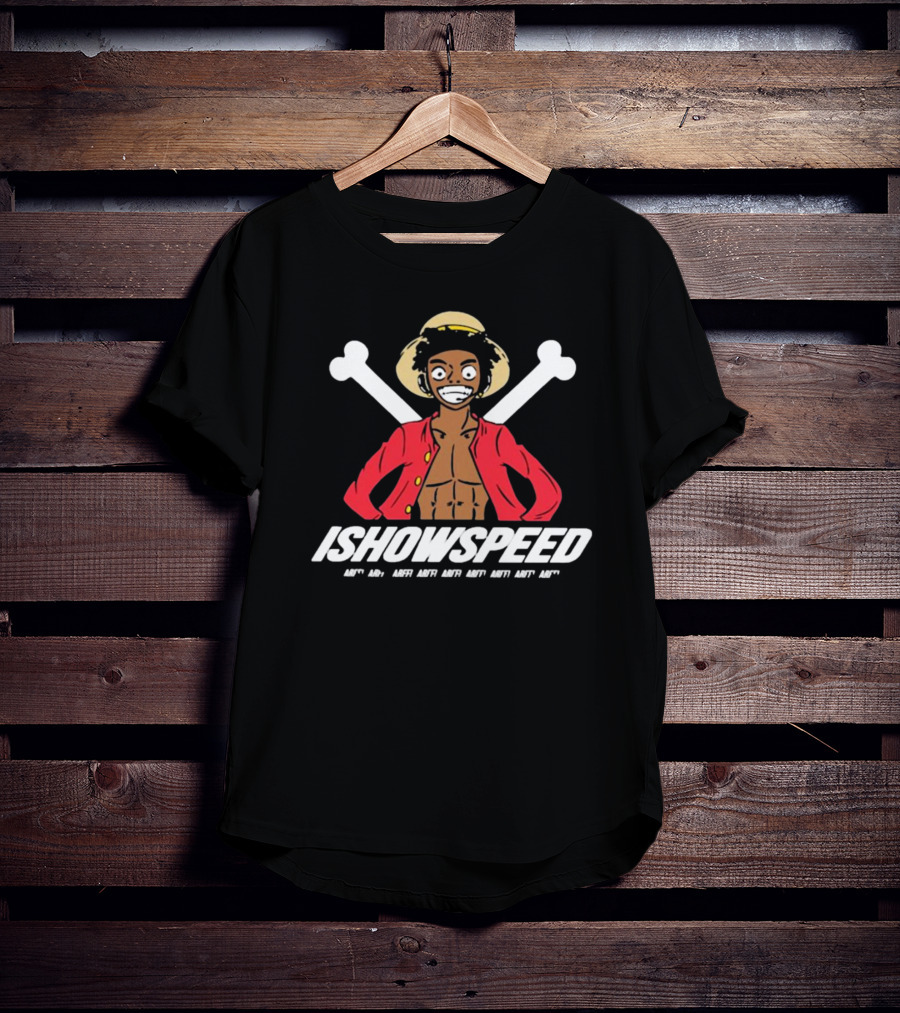 ISHOWSPEED Arff Arff Arff Arff Arff Arff Arff Luffy T-Shirt