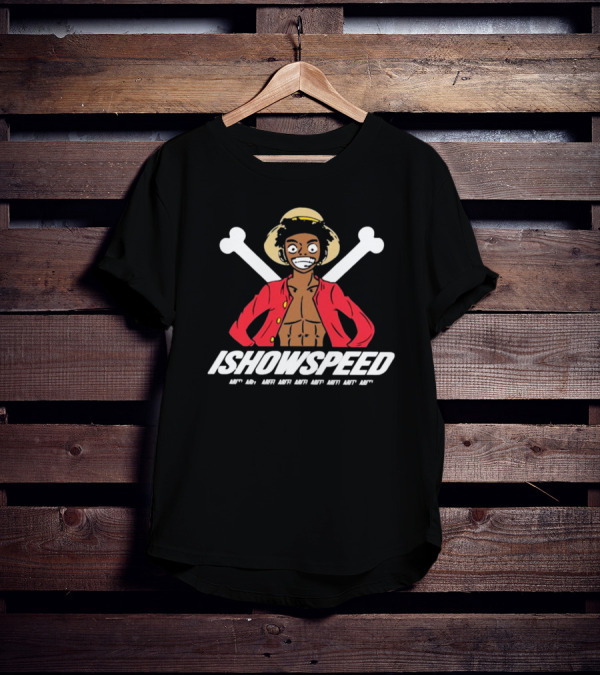 ISHOWSPEED Arff Arff Arff Arff Arff Arff Arff Luffy T-Shirt