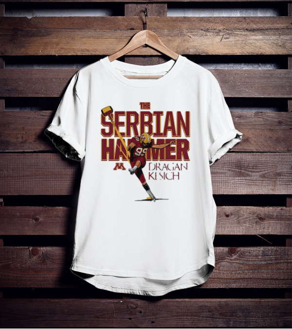 The Serbian Hammer Dragan Kesich Minnesota Football 95 T-Shirt