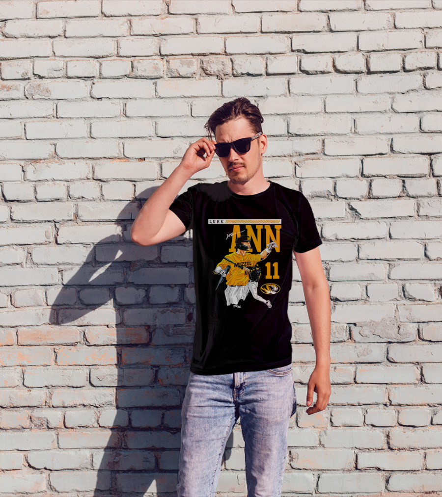 LUKE MANN MIZZOU BASEBALL 11 MISSOURI NCAA TIGERS T-Shirt