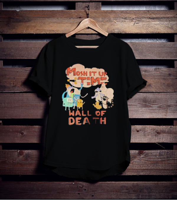 Adventure Mosh It Up Time Wall Of Death Cartoon Characters T-Shirt