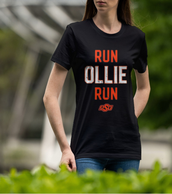 Oklahoma State University OSU Run Ollie Run T-Shirt