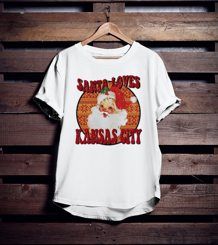 Santa Loves Kansas City T-Shirt