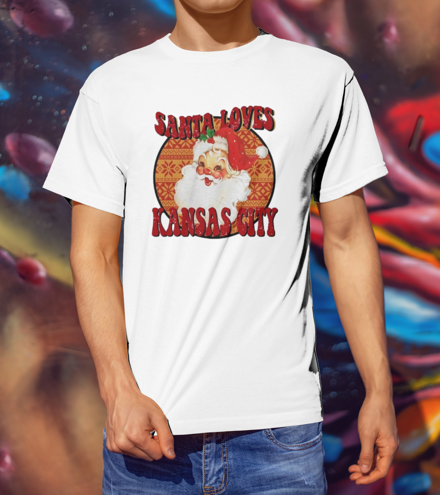 Santa Loves Kansas City T-Shirt