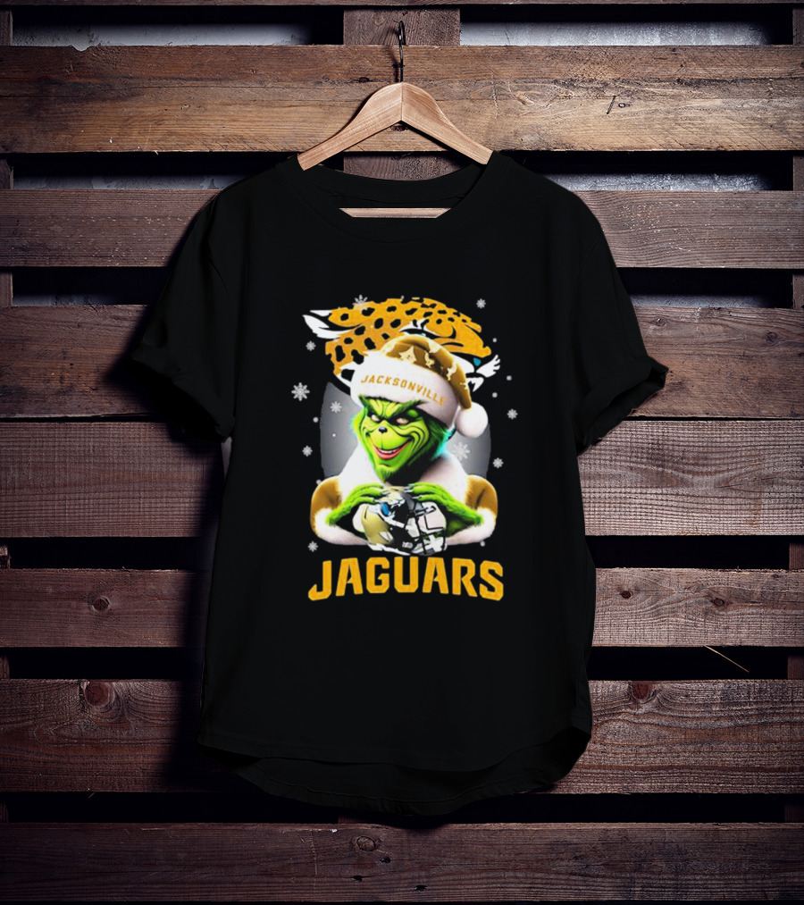 Santa Grinch Jacksonville Jaguars Merry Christmas T-Shirt