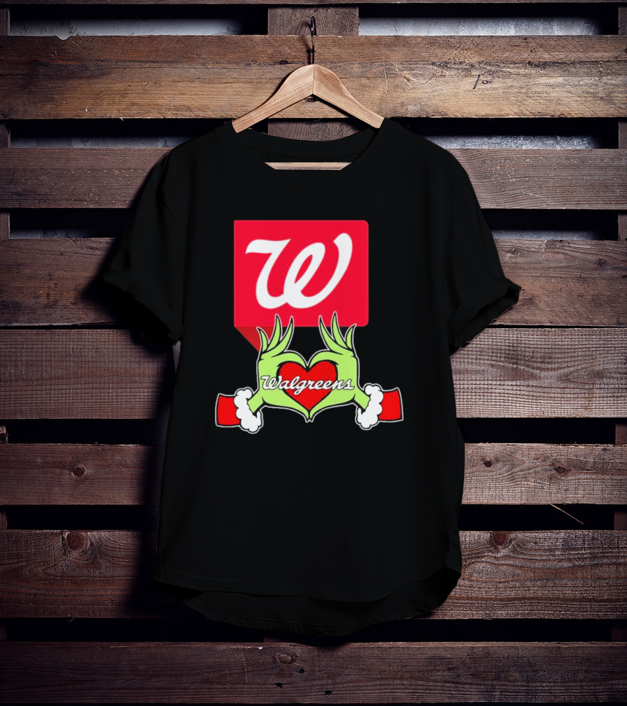The Grinch Hand Heart Walgreens Christmas T-Shirt