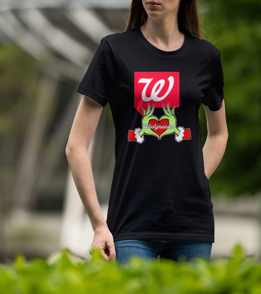 The Grinch Hand Heart Walgreens Christmas T-Shirt