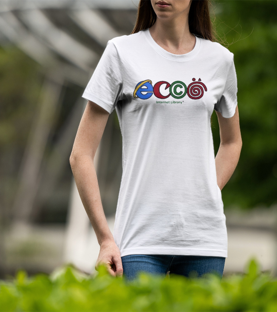 Ecco Internet Library Logo Parody 3Cc0 T-Shirt