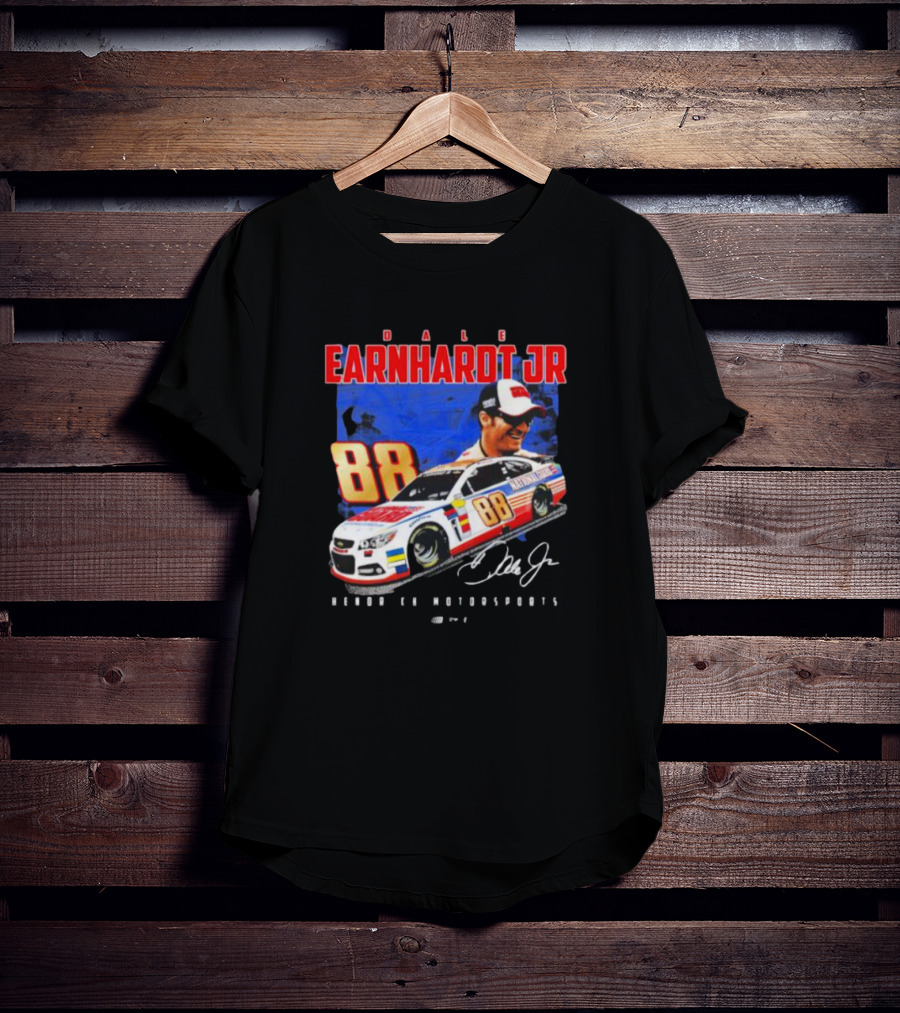 Dale Earnhardt Jr 88 National Guard Hendrick Motorsports Signature Car T-Shirt