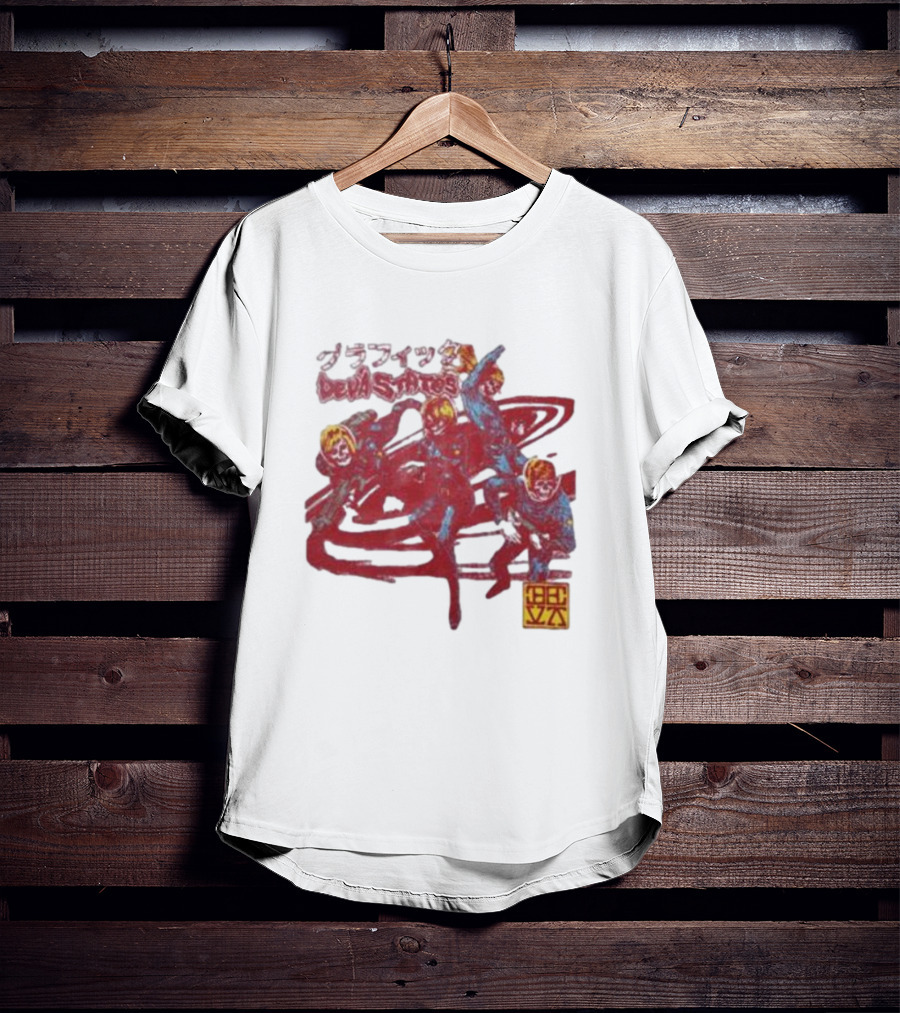 Deva States Astronauts Red Abstract T-Shirt
