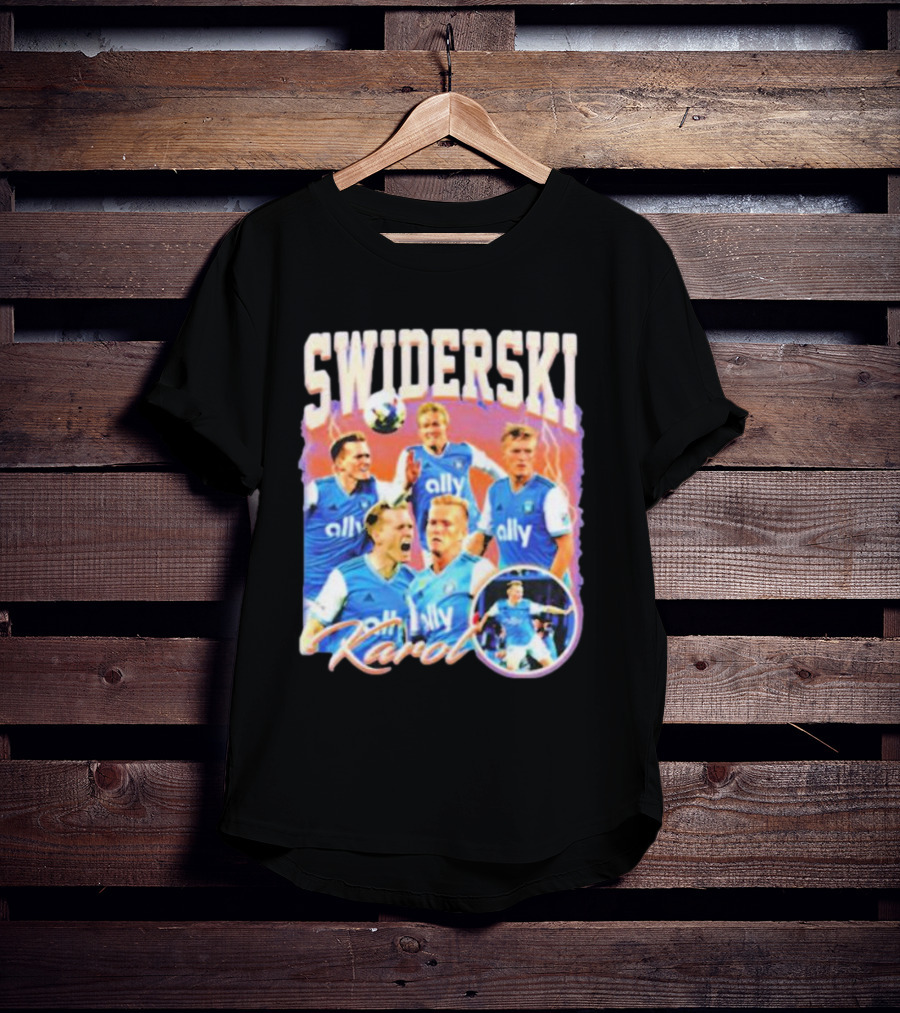 Karol Swiderski Ally Soccer Celebration Montage T-Shirt