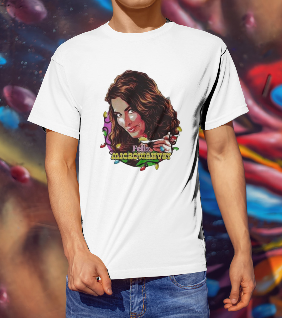 Feliz Microwavery Nordacious Holiday Lights T-Shirt