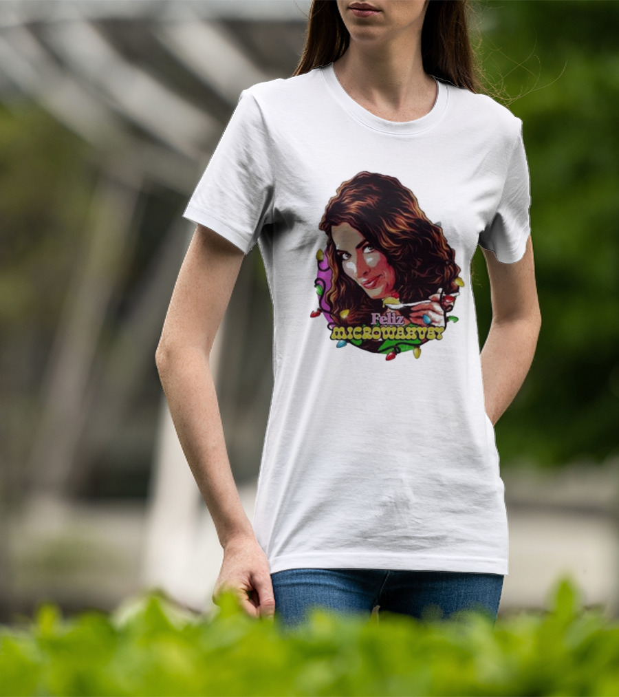 Feliz Microwavery Nordacious Holiday Lights T-Shirt