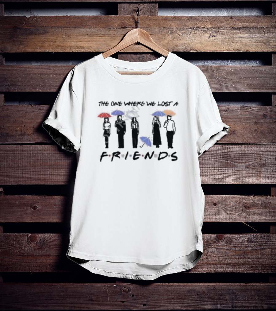 Rip Matthew Perry The One Where We Lost A Friends Umbrella T-Shirt