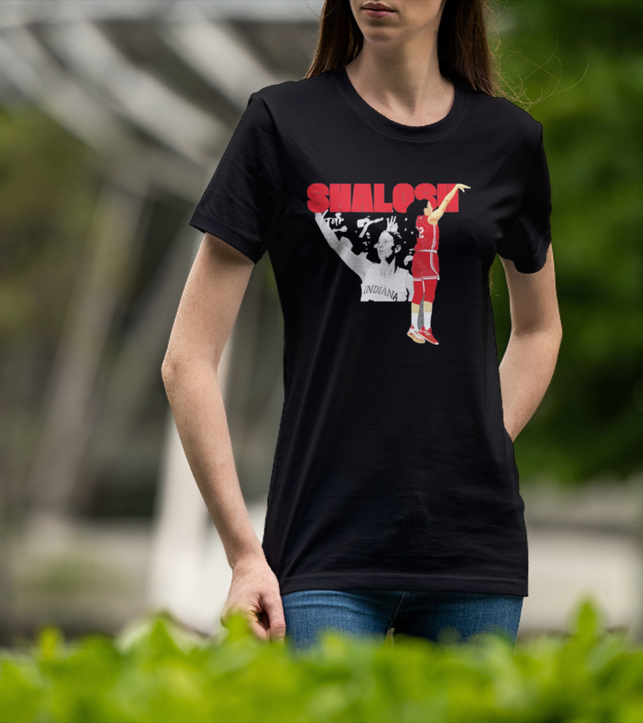 Yarden Garzon Shalosh Indiana Basketball Player Action Shot T-Shirt