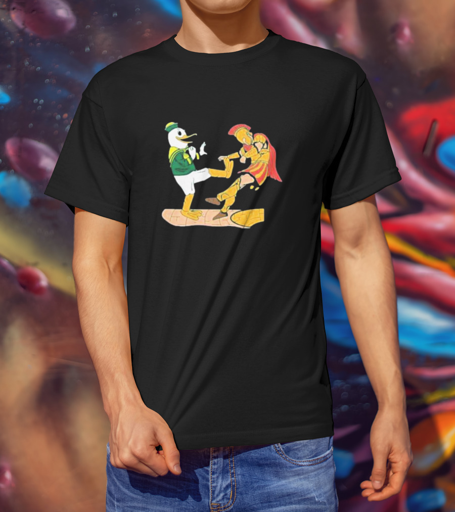 Ports Or Kick Oregon Duck Vs. USC Trojan Kickoff Showdown T-Shirt