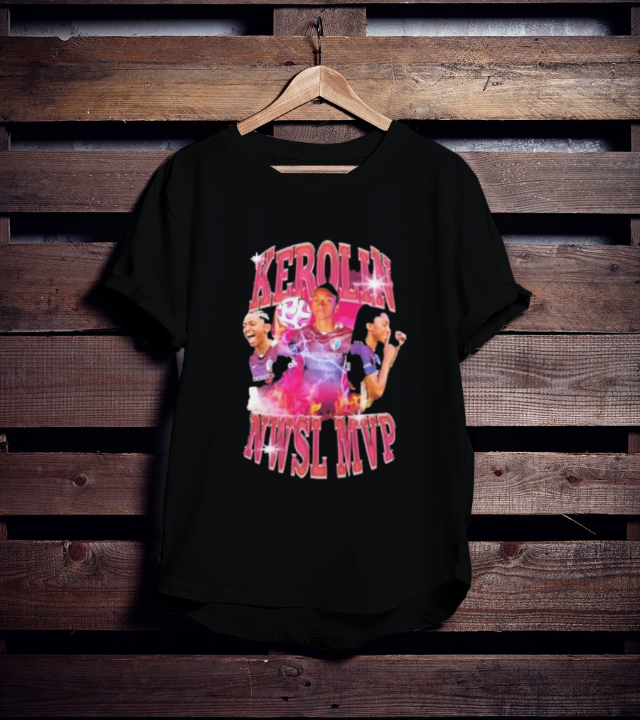 Kerolin NWSL MVP North Carolina Courage Soccer Star T-Shirt