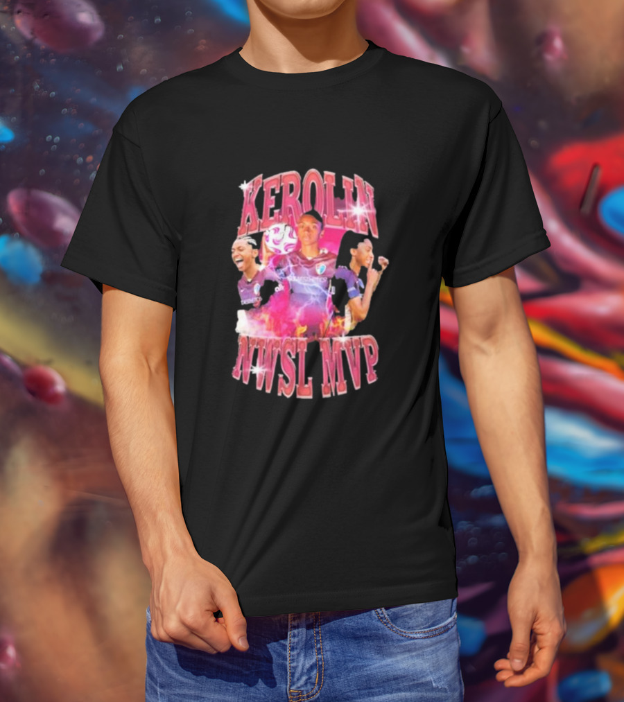 Kerolin NWSL MVP North Carolina Courage Soccer Star T-Shirt