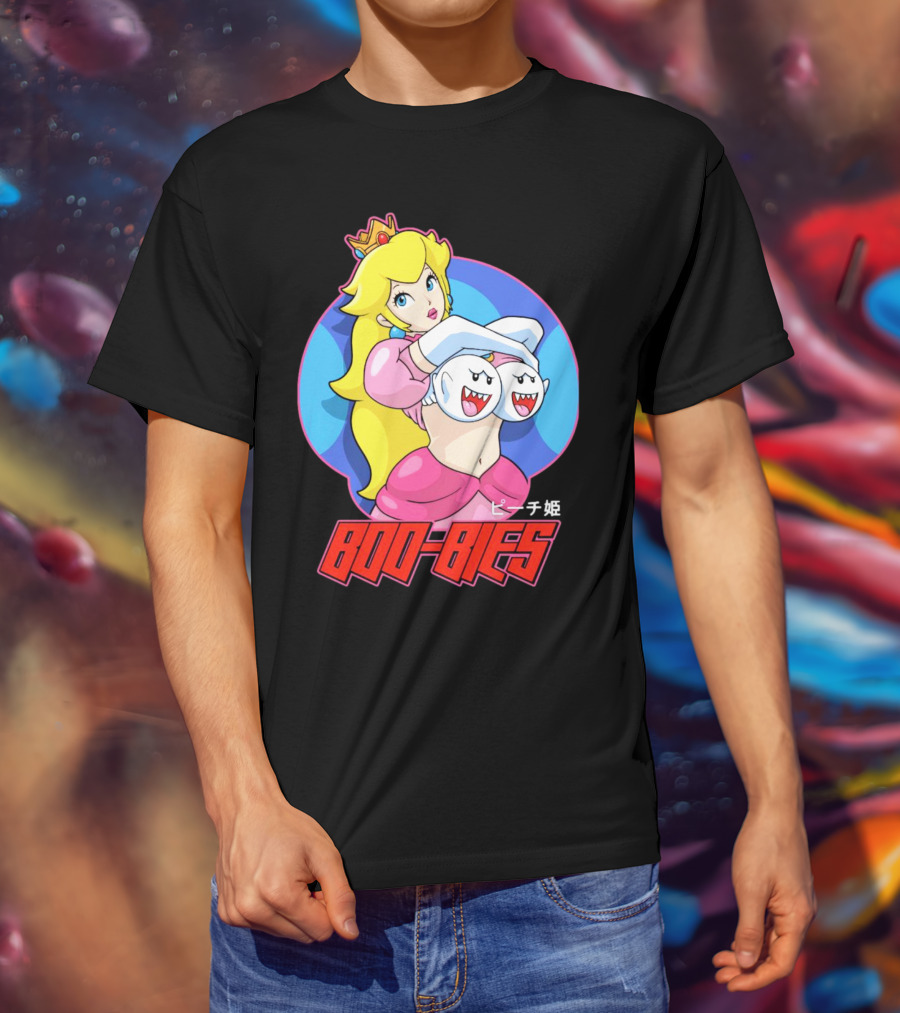 Princess Peach Boo-Bies ピーチ姫 T-Shirt