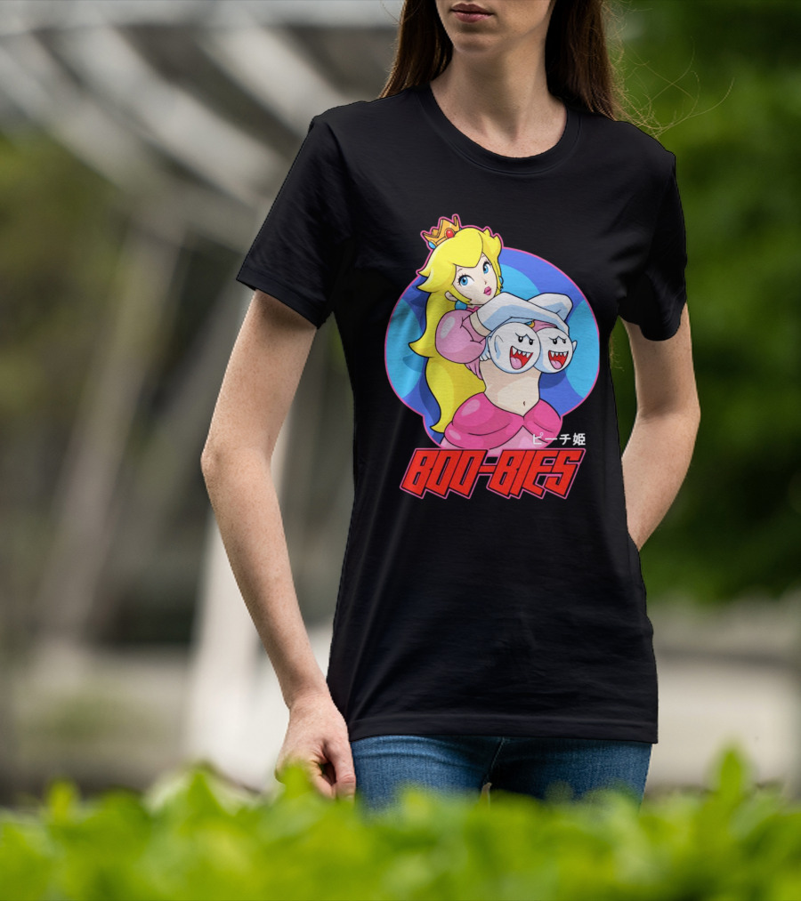 Princess Peach Boo-Bies ピーチ姫 T-Shirt