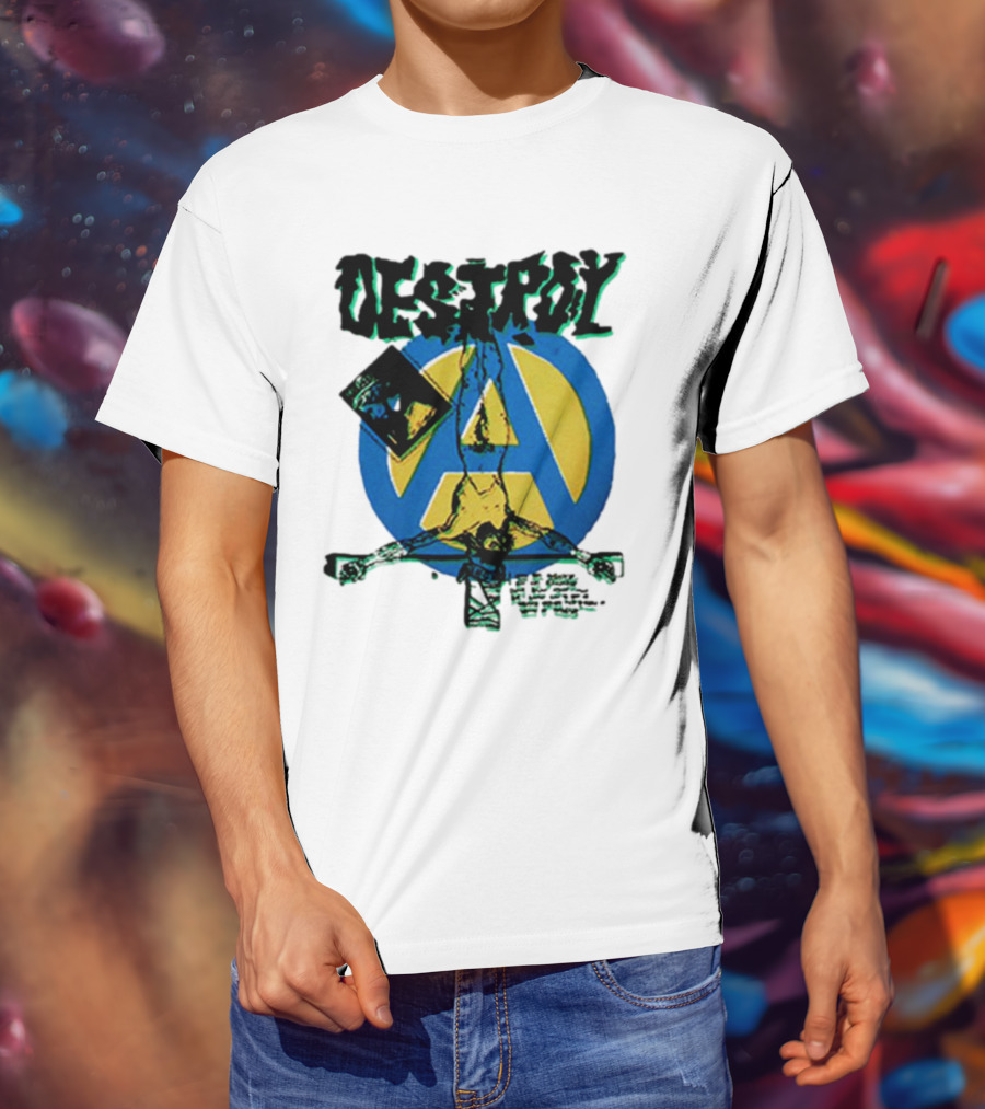 Destroy Anarchy Jesus Seditionaries Fashion Vintage Icon Punk Aesthetic T-Shirt