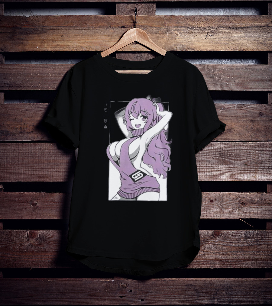 GamerSupps Waifu Purple Anime Character T-Shirt