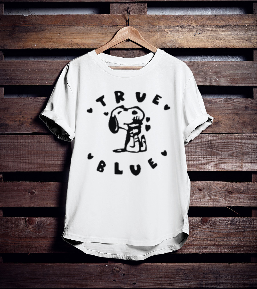Snoopy True Blue Hearts And Loyalty T-Shirt