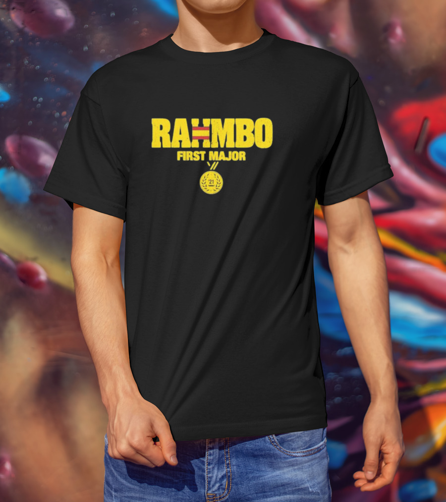RAHMBO First Major 21 Medal T-Shirt