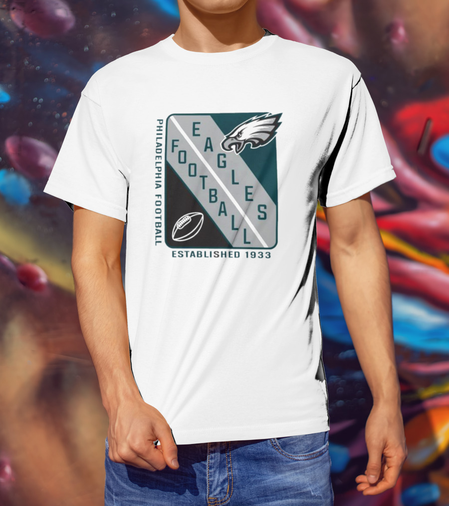 Philadelphia Football Eagles Established 1933 Shield Starter Football T-Shirt