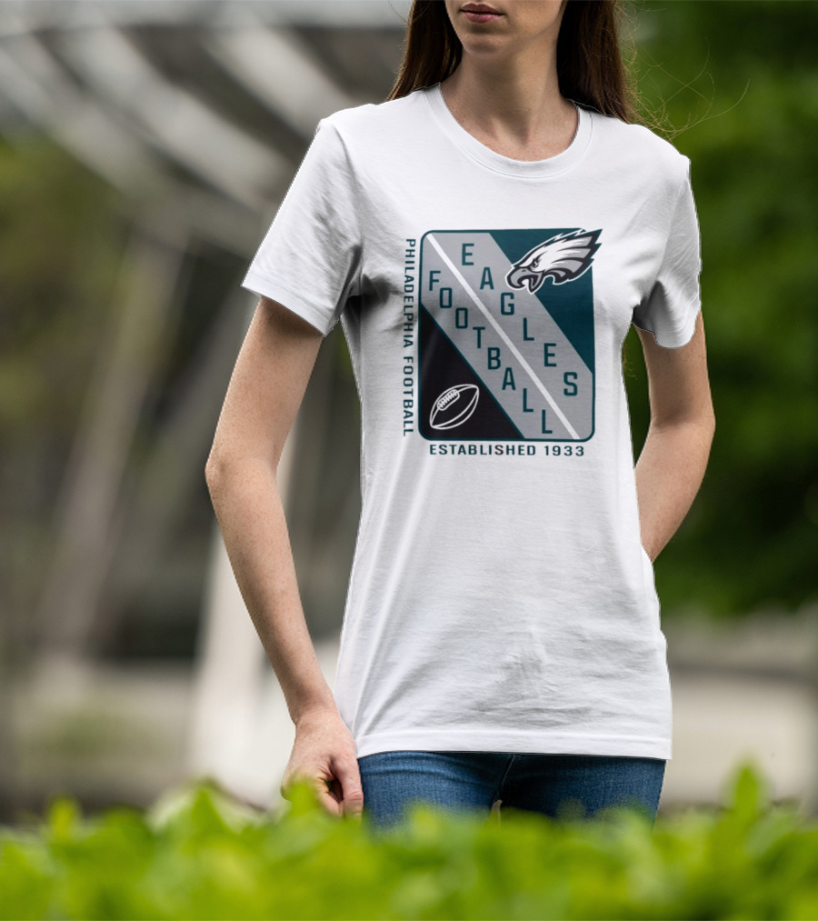 Philadelphia Football Eagles Established 1933 Shield Starter Football T-Shirt