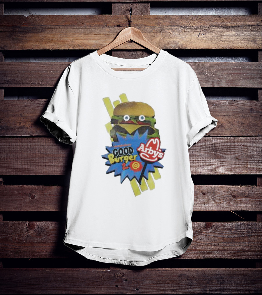 Nickelodeon Good Burger 2 Arby’s Burger And Logo Combo T-Shirt