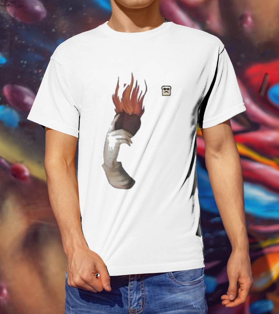 Disguised Toast Iconic Flame Heart Hand T-Shirt