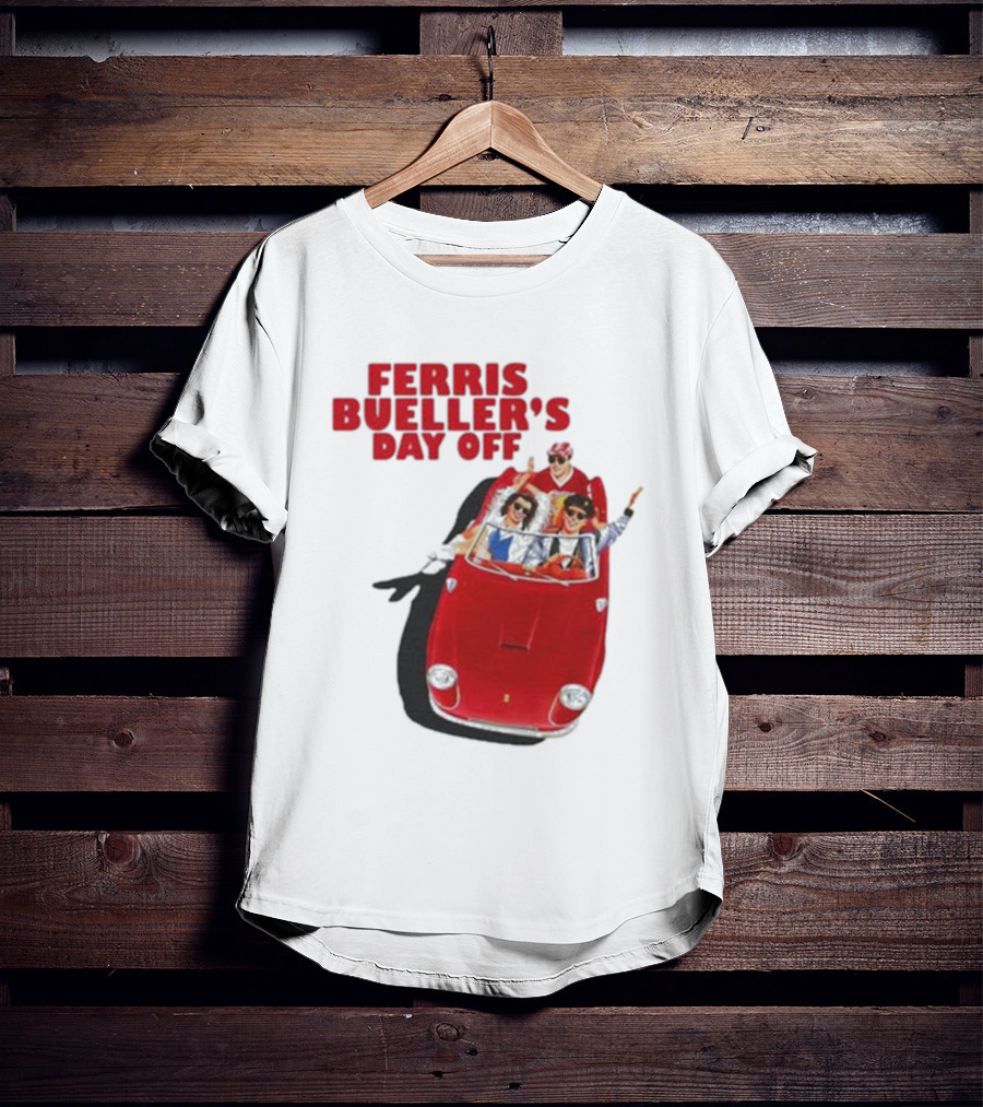 Ferris Bueller's Day Off Red Convertible Ride T-Shirt