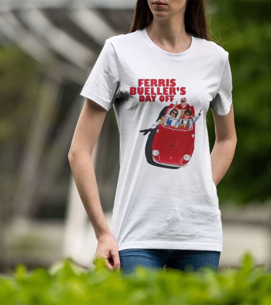 Ferris Bueller's Day Off Red Convertible Ride T-Shirt