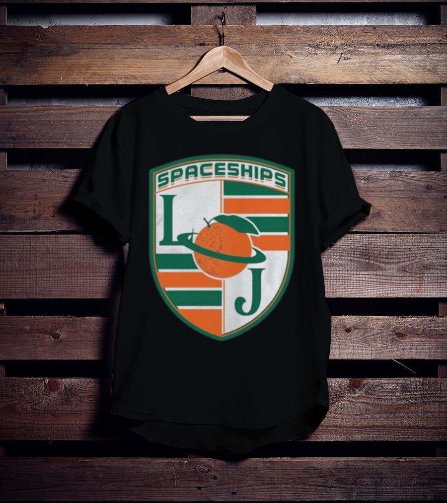 Larry June Spaceships LJ Badge Merch Clothing Store T-Shirt