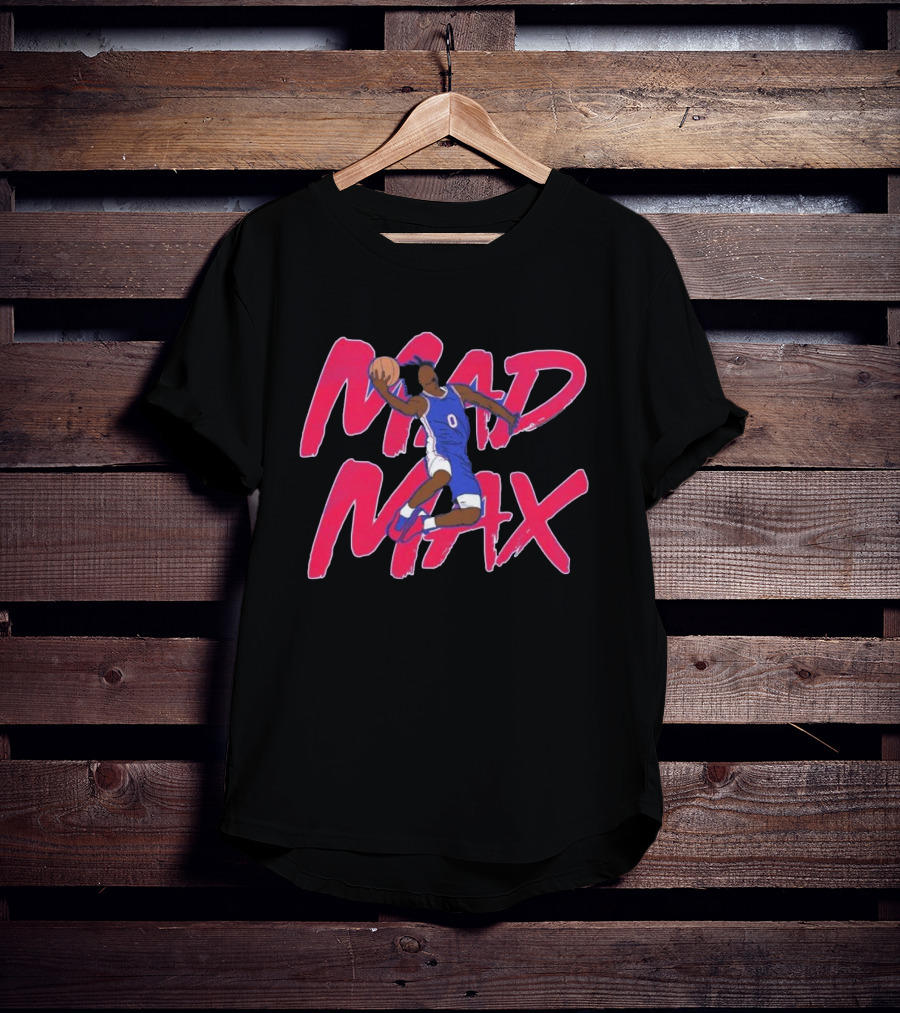 Mad Max Basketball Player Dunking With Ball In Hand T-Shirt