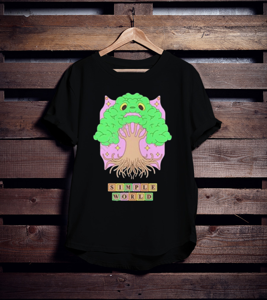 Simple World Tree Creature Fantasy Blocks T-Shirt