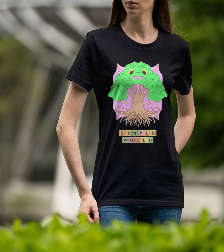 Simple World Tree Creature Fantasy Blocks T-Shirt