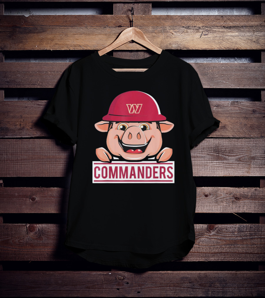 Washington Commanders Major Tuddy Football Mascot T-Shirt