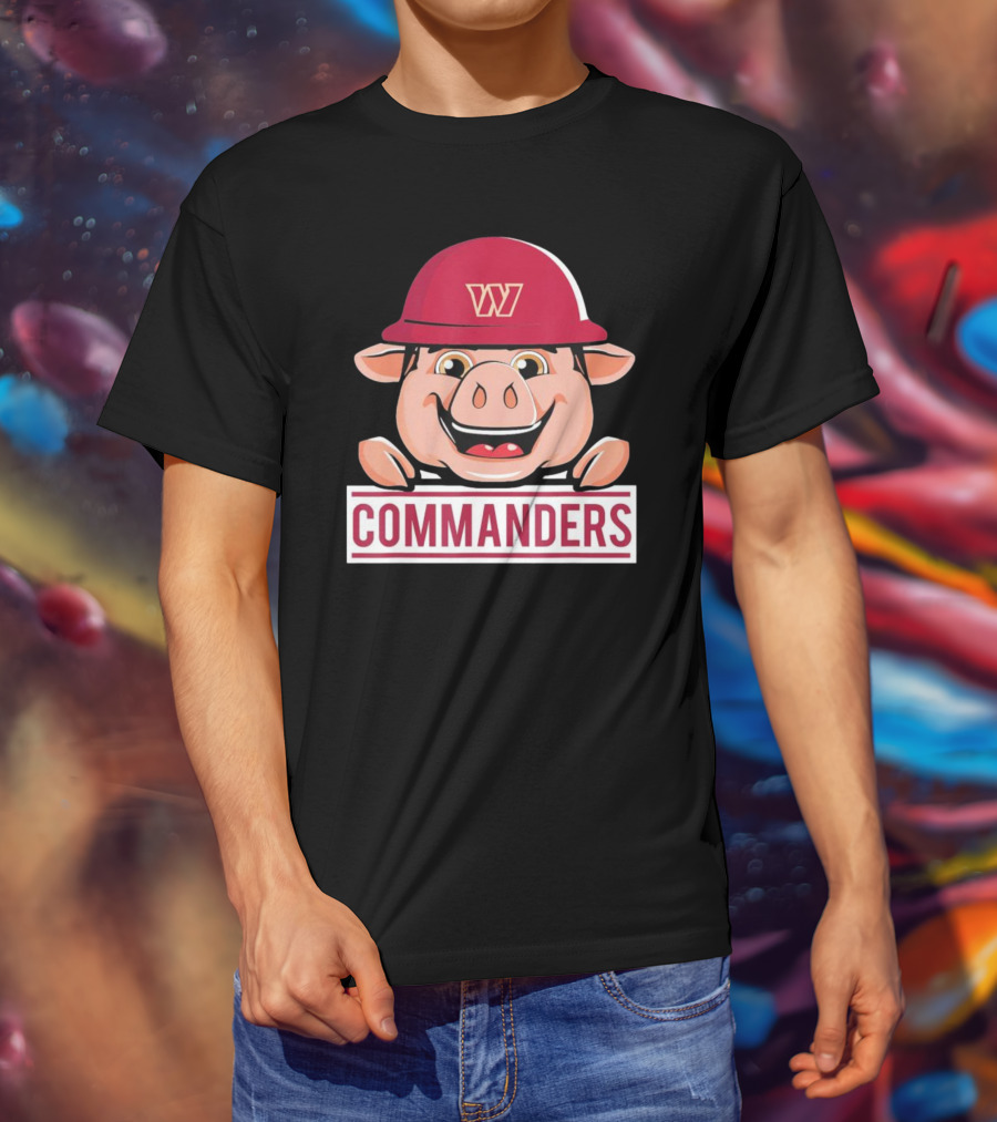 Washington Commanders Major Tuddy Football Mascot T-Shirt