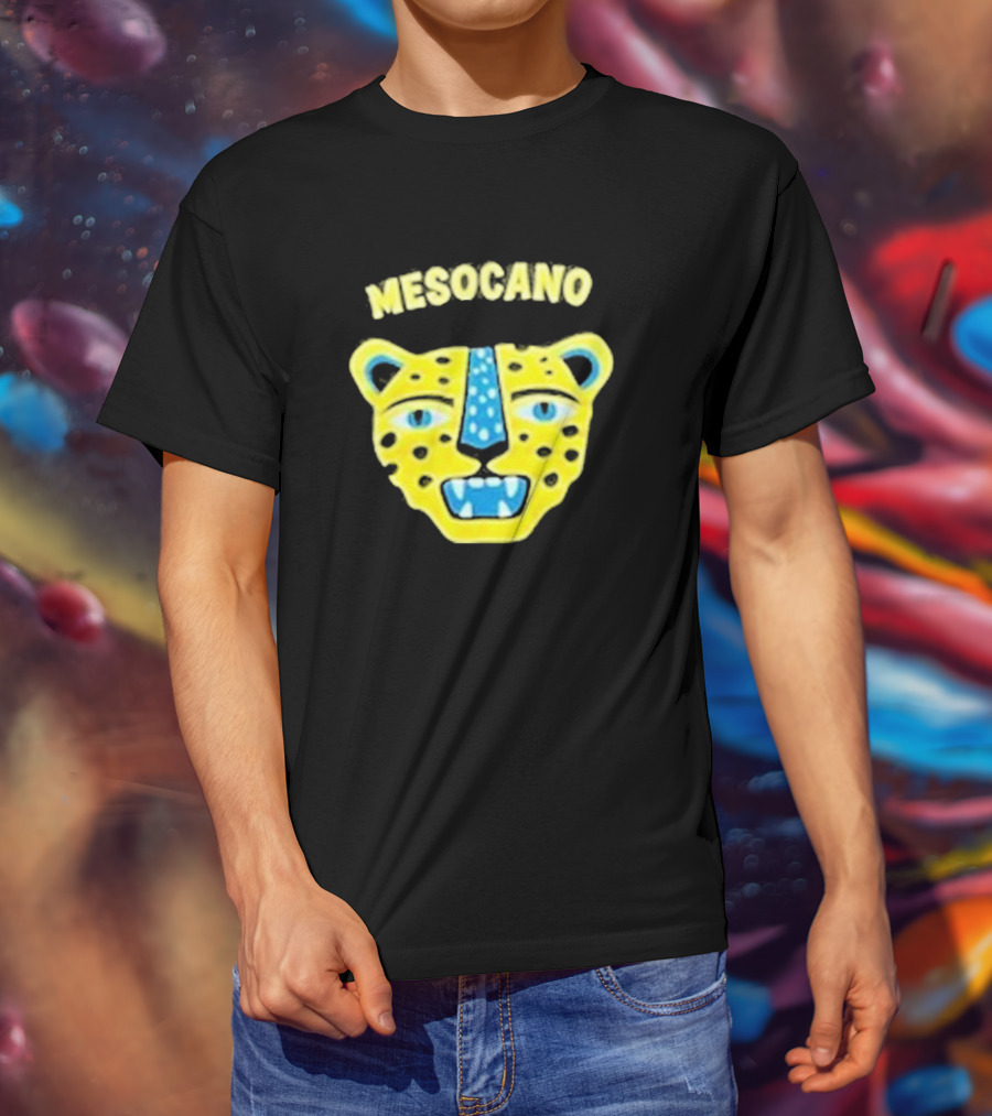 Mesocano Vibrant Jaguar Face T-Shirt