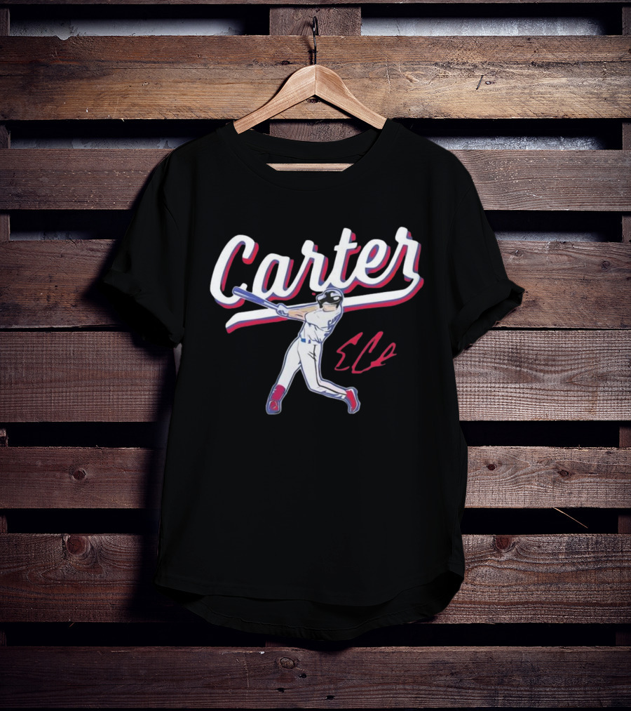 Carter Rangers Evan Carter Baseball Player T-Shirt