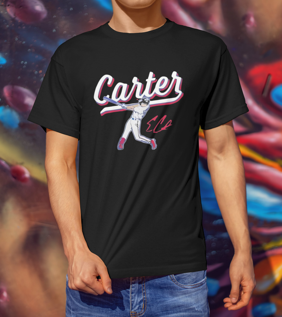 Carter Rangers Evan Carter Baseball Player T-Shirt